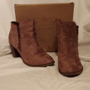 Taupe Suade Booties